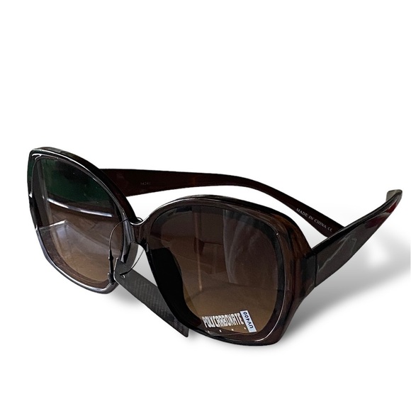 Oversized Sunglasses Dark Goth Brown Streetwear BALLETCORE Casual NWT - Picture 9 of 12